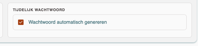 Wachtwoord weergave Wachtwoord weergave